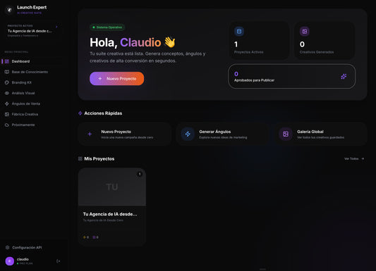 100 creativos listos en ~10 minutos